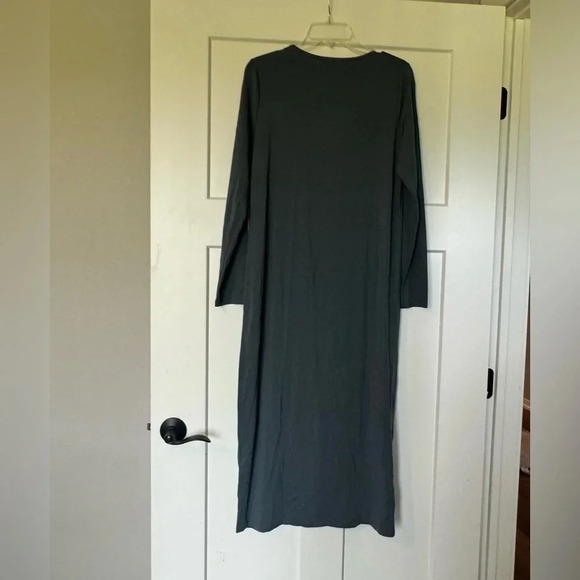 Eileen Fisher Jewel Neck Slim Dress Small New - Picture 2 of 6